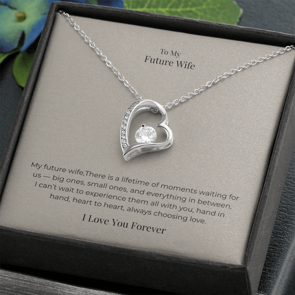 Future Wife Forever Love Necklace – Romantic Jewelry Gift for Engagement, Proposal, Wedding & Special Moments