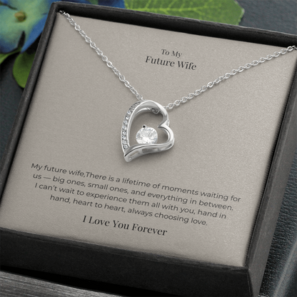 Future Wife Forever Love Necklace – Romantic Jewelry Gift for Engagement, Proposal, Wedding & Special Moments