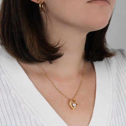 To My Daughter Forever Love Necklace – Meaningful Gift from Mom or Dad for Birthday, Graduation & Christmas